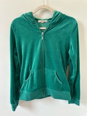 Beta House Jade Green Velour Tracksuit Size Large
